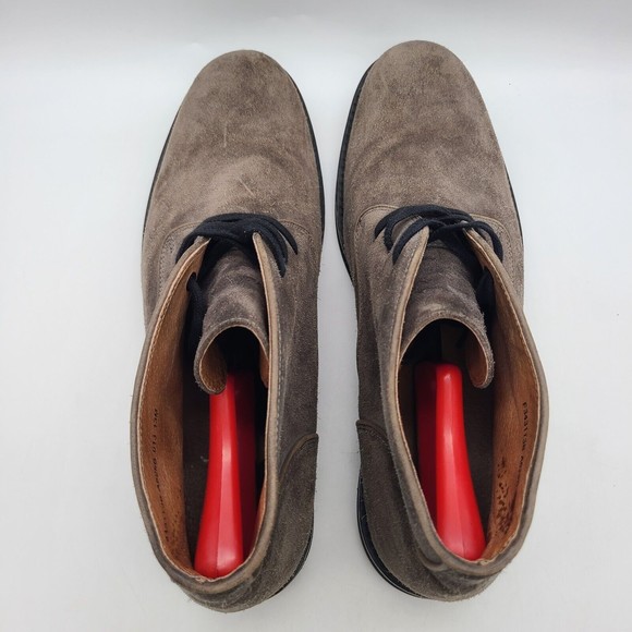 John Varvatos USA BROOKLYN Chukka Boot Suede Shoe Dark Brown Black Men’s US 13 - Picture 6 of 10